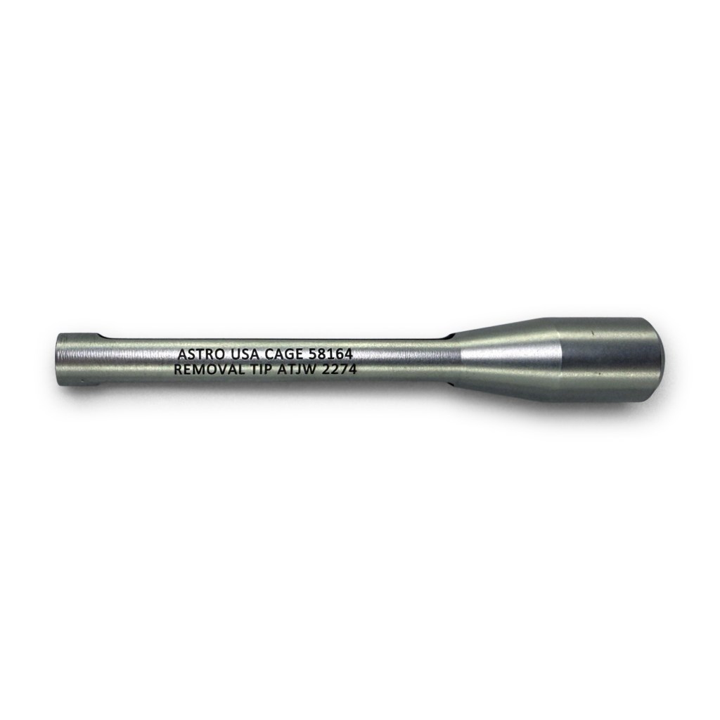 Astro Tool ATJW 2274 removal tip, functional equivalent to Souriau 8660-197 for 8D Power Series.