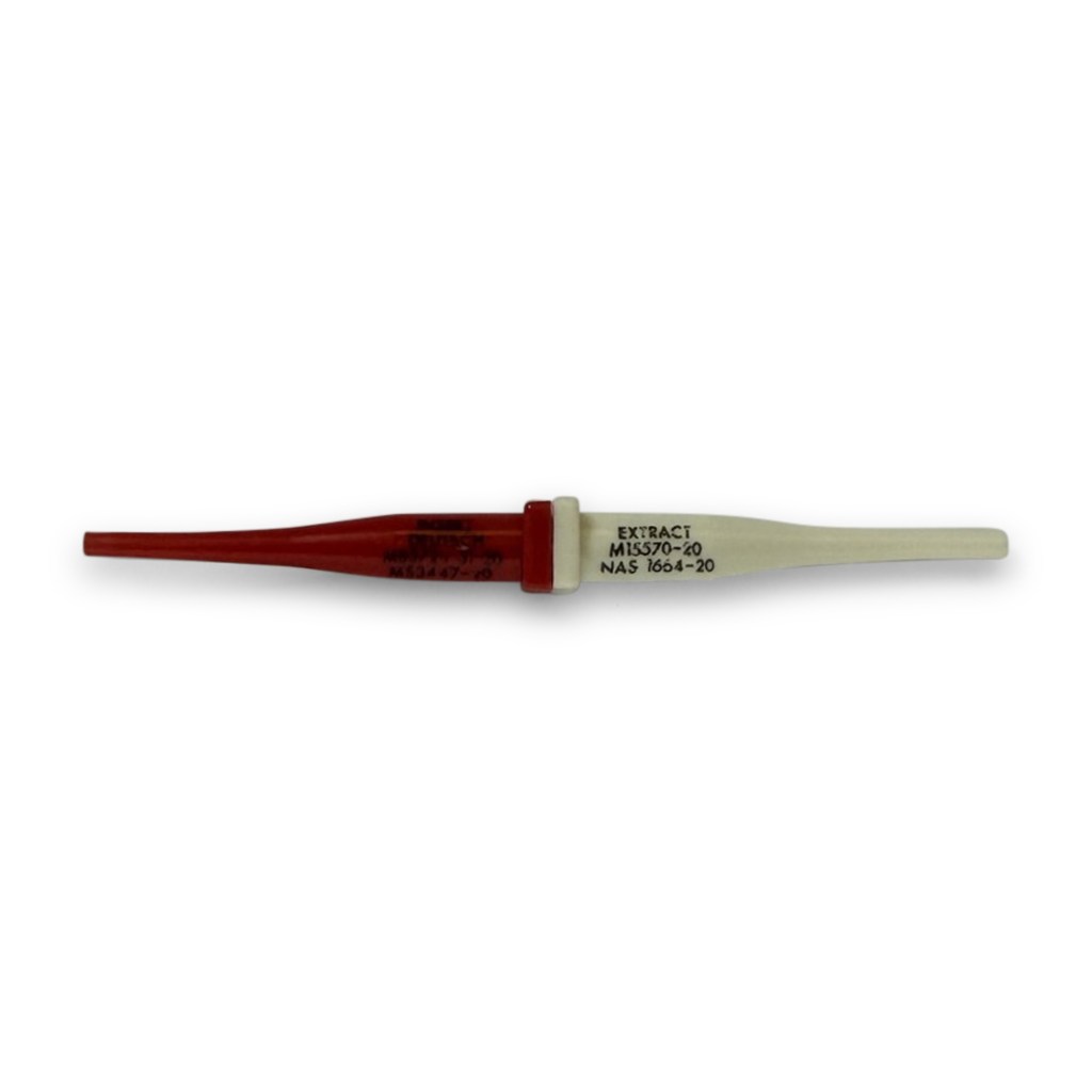 E Connectivity M15570-20 Insertion Extraction Tool, Main Color Coded Red and White Profile View - Size 20 Contact I/R Tool