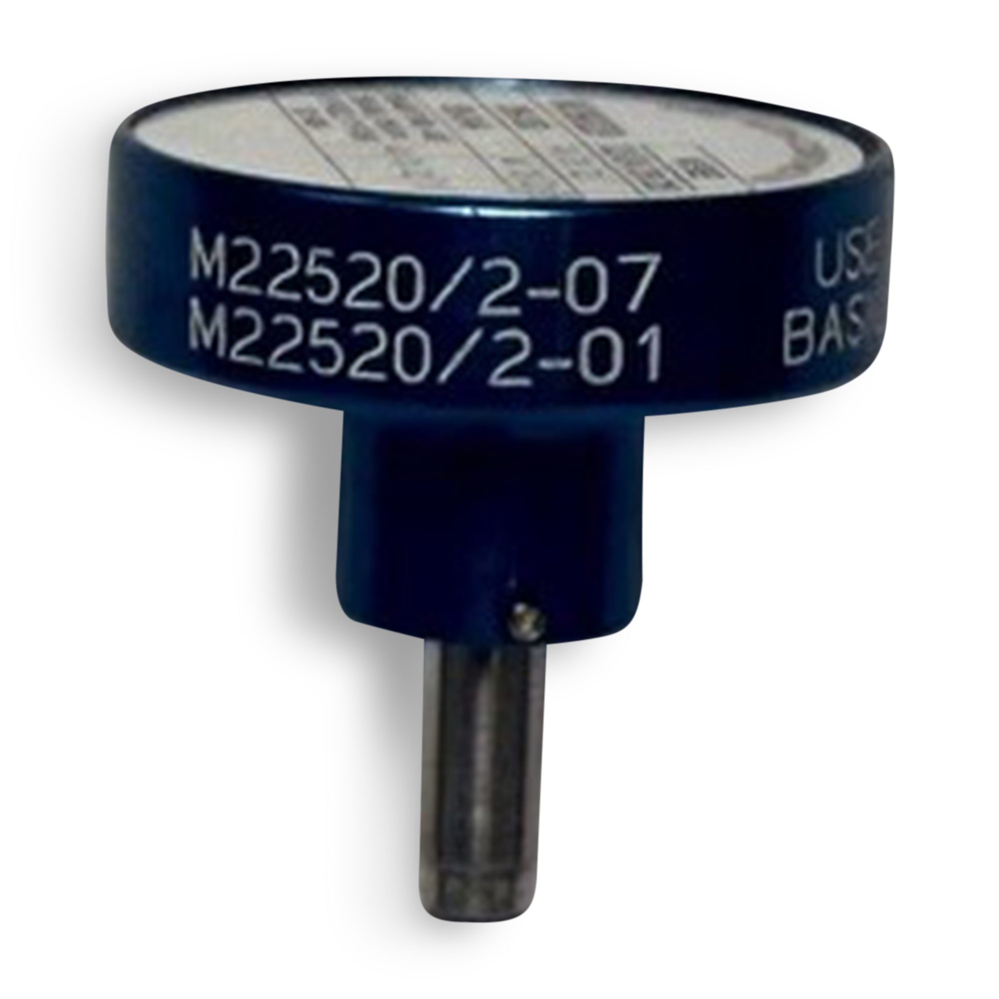 Side view of Astro Tool 615723 positioner, qualified to M22520/2-0, equivalent to DMC K40.