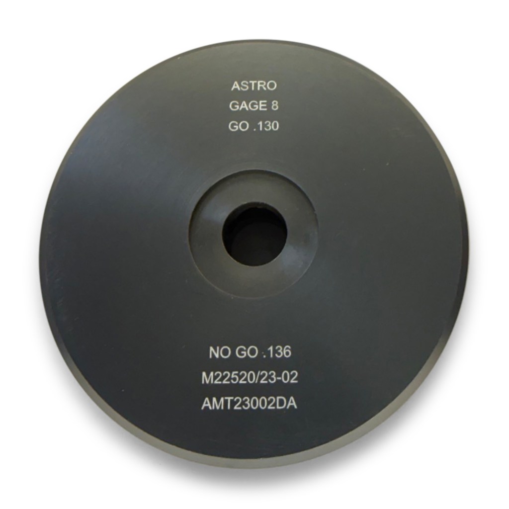 Astro AMT23002DA Size 8 Crimp Die Assembly Main Profile View
