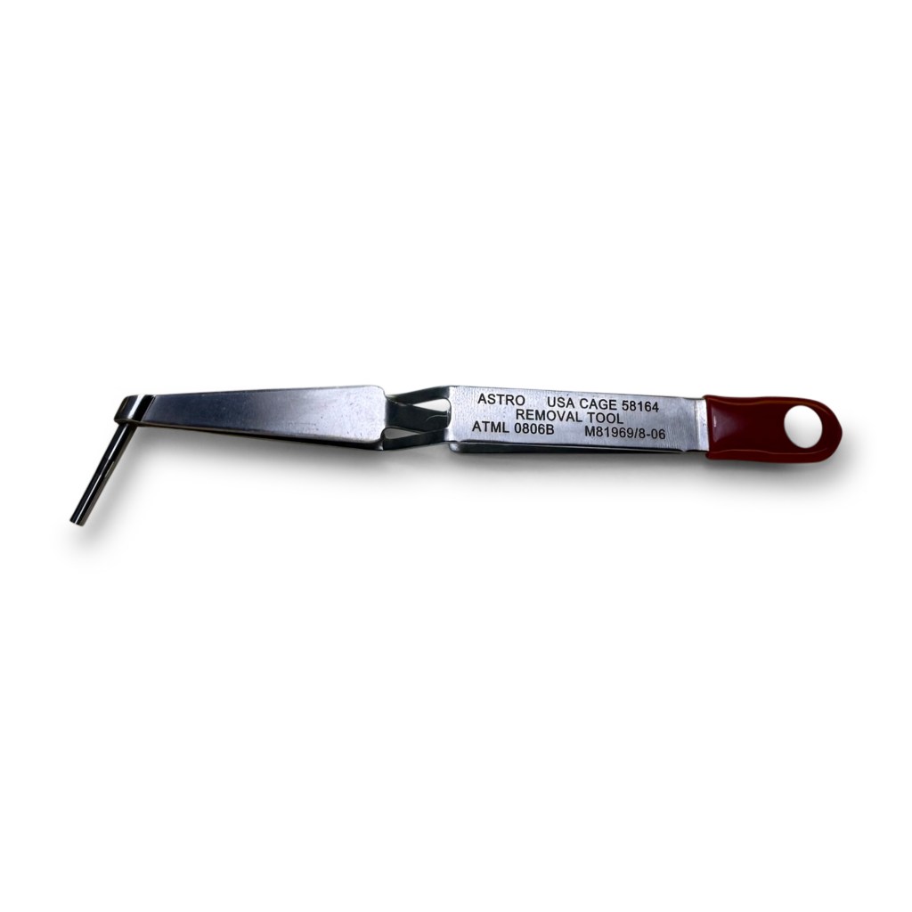 Astro Tool ATML 0806B metal removal tweezer qualified to M81969/8-06, equivalent to DMC DRK95-20MB.
