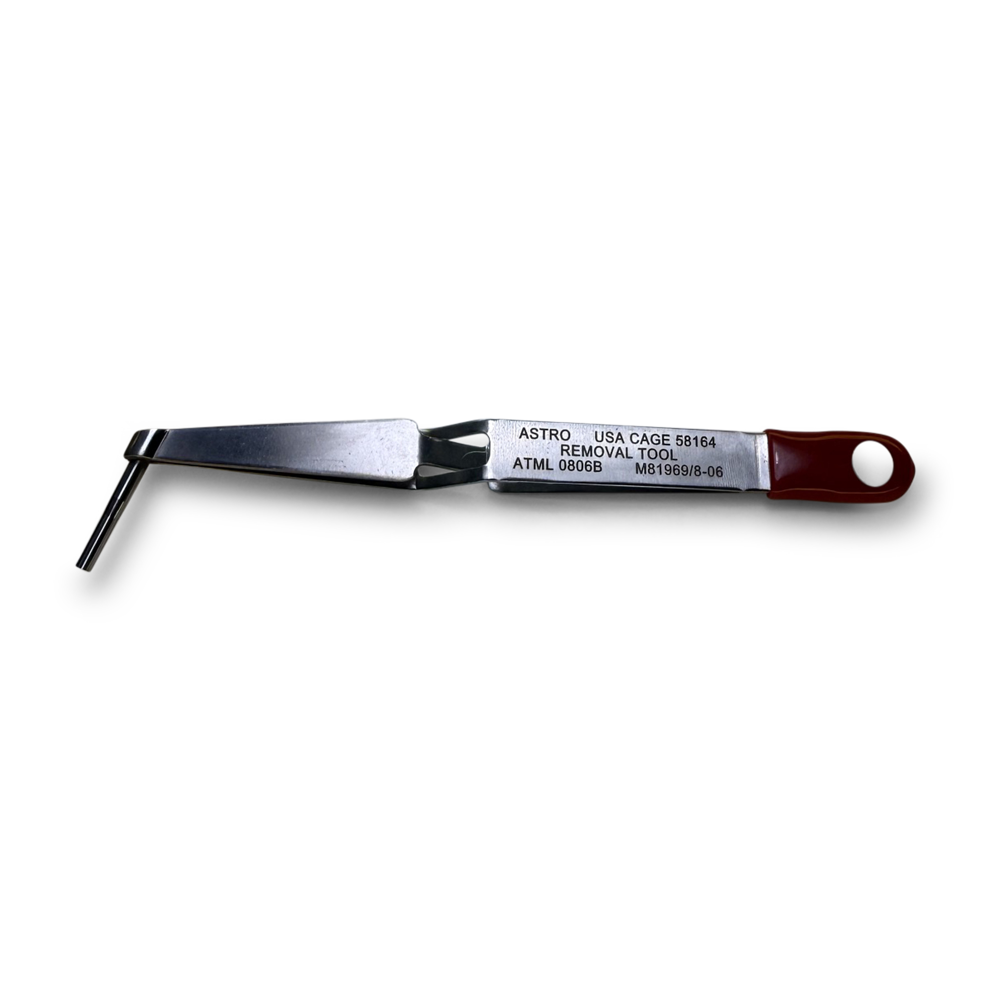 Astro Tool ATML 0806B metal removal tweezer qualified to M81969/8-06, equivalent to DMC DRK95-20MB.
